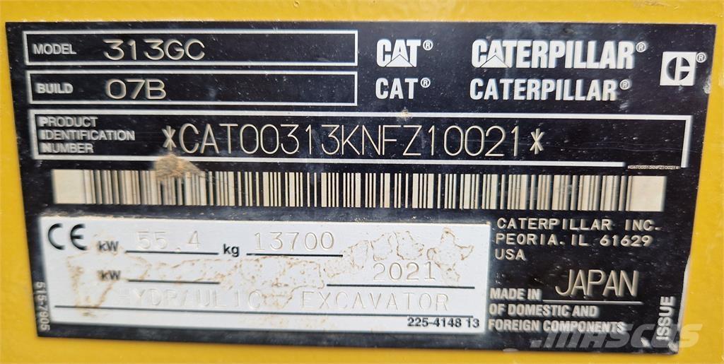 CAT 313GC Εκσκαφείς με ερπύστριες