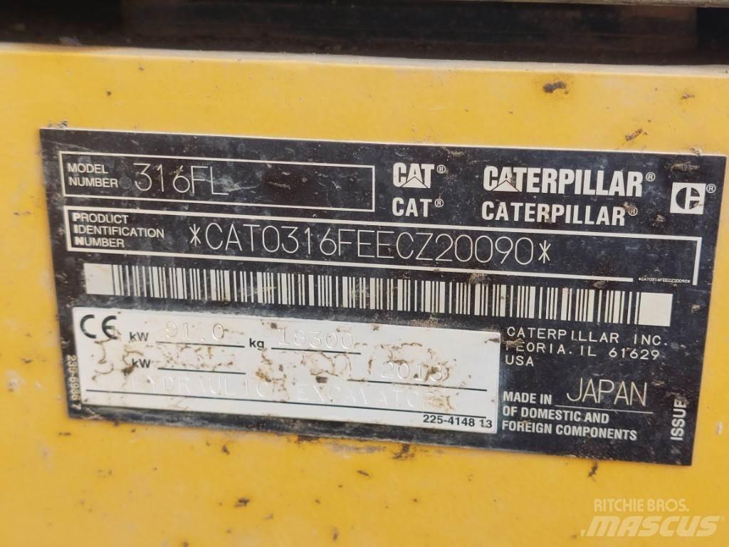 CAT 316FL Εκσκαφείς με ερπύστριες