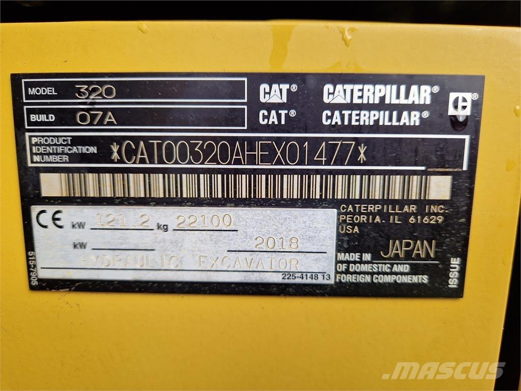 CAT 320 Εκσκαφείς με ερπύστριες