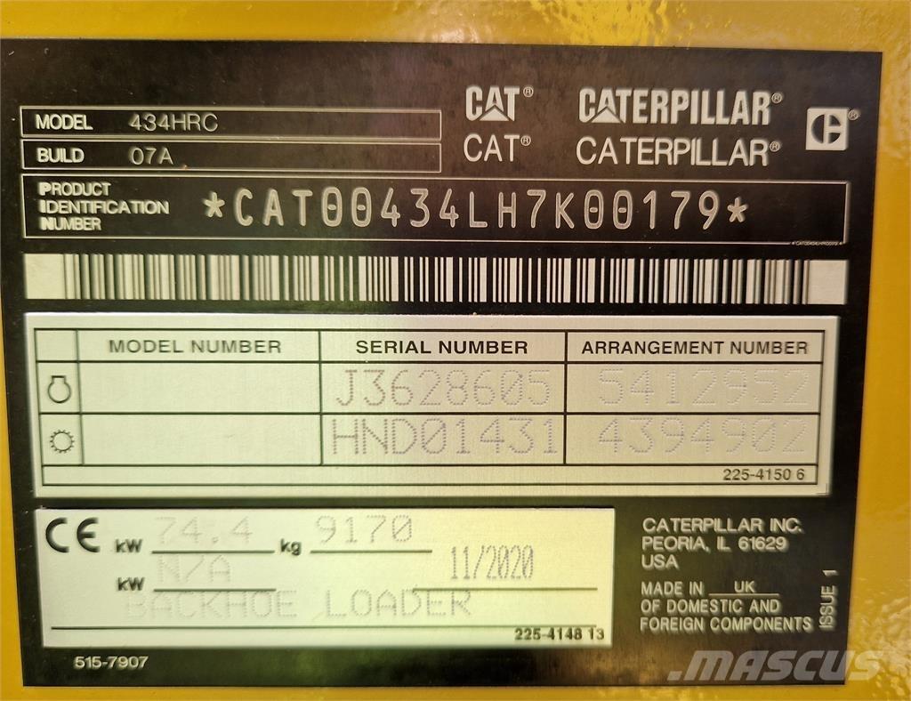 CAT 434 Εκσκαφείς Φορτωτές τύπου JCB