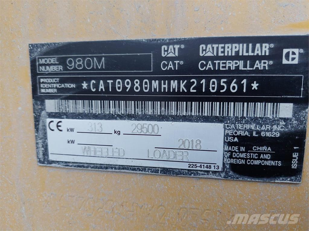 CAT 980M Φορτωτές με λάστιχα (Τροχοφόροι)