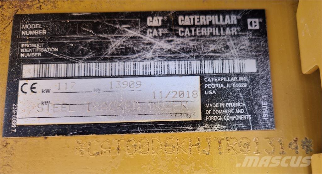 CAT D6K2 Μπουλντόζες με ερπύστριες