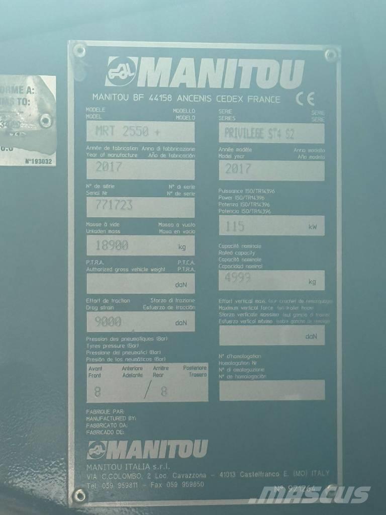 Manitou MRT 2550 Τηλεσκοπικοί ανυψωτές