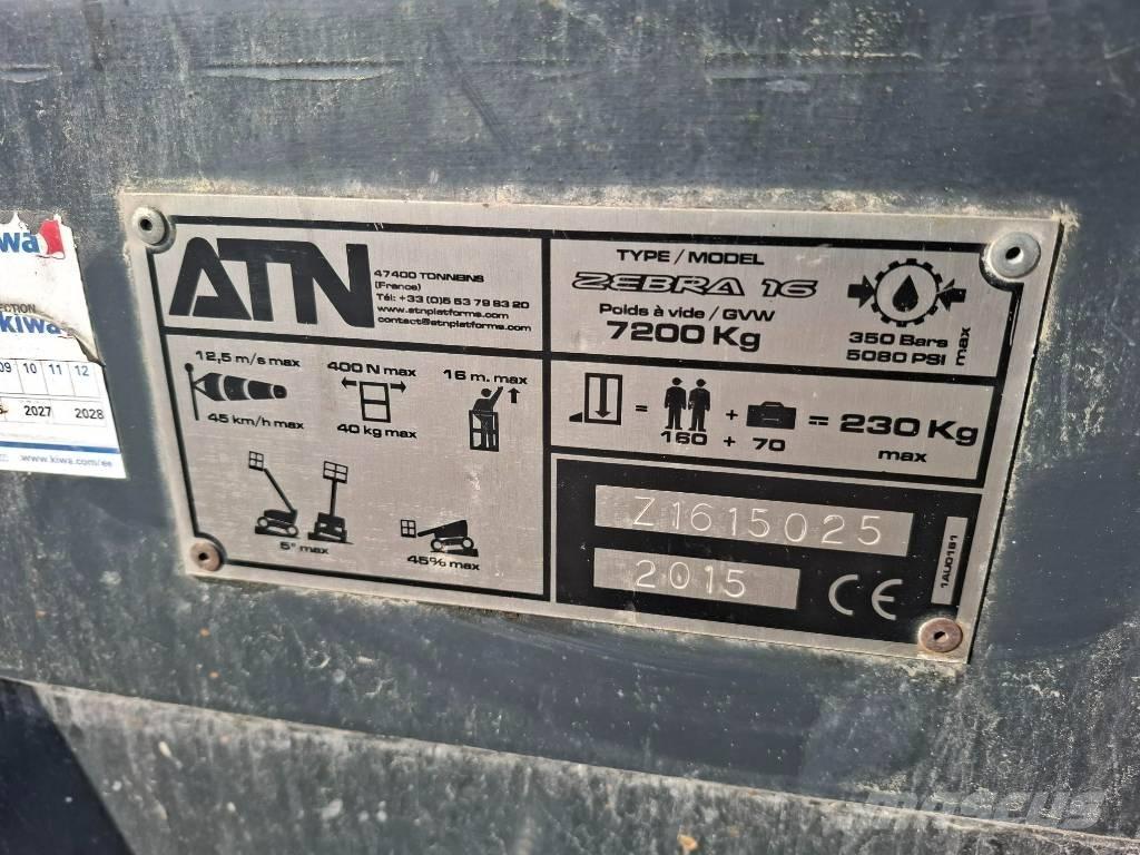 ATN Zebra 16 Ανυψωτήρες με αρθρωτό βραχίονα