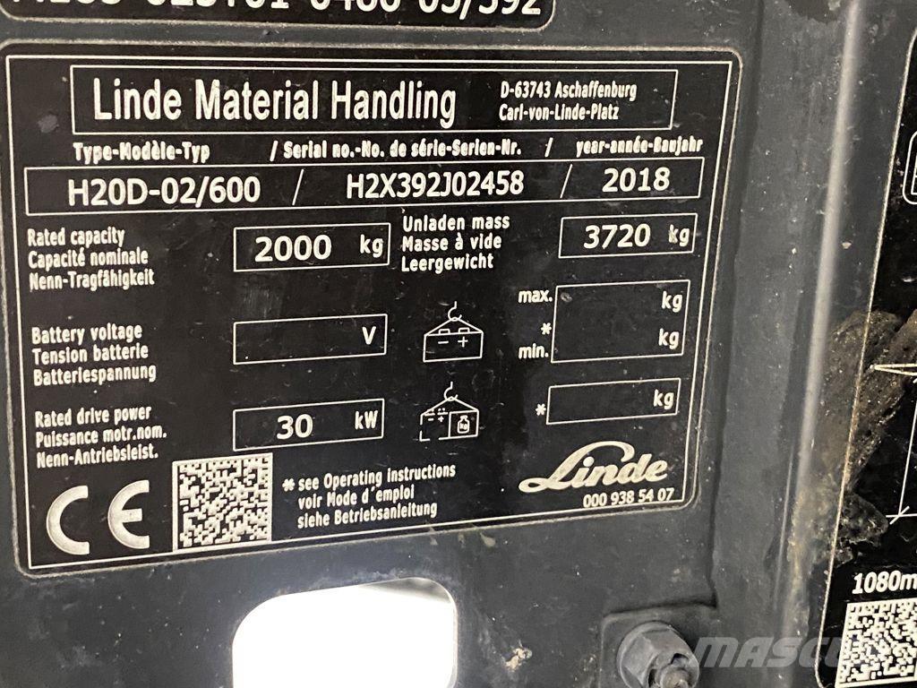 Linde H20D-02/600 Πετρελαιοκίνητα Κλαρκ