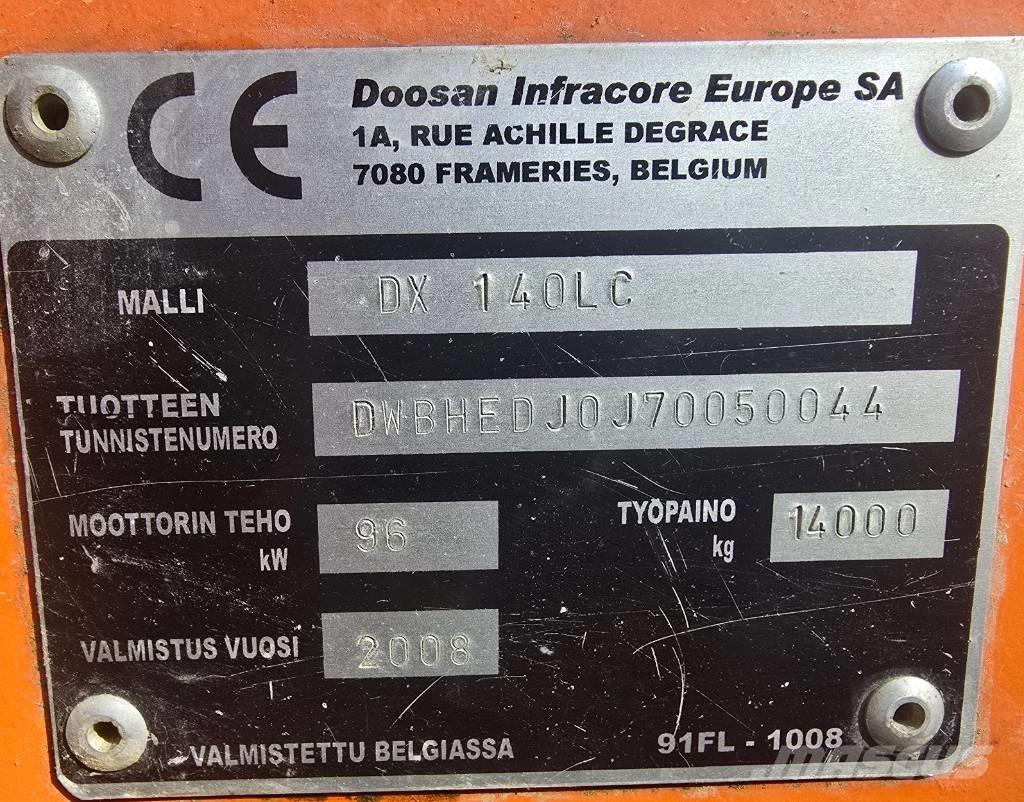 Doosan DX 140 LC Εκσκαφείς με ερπύστριες