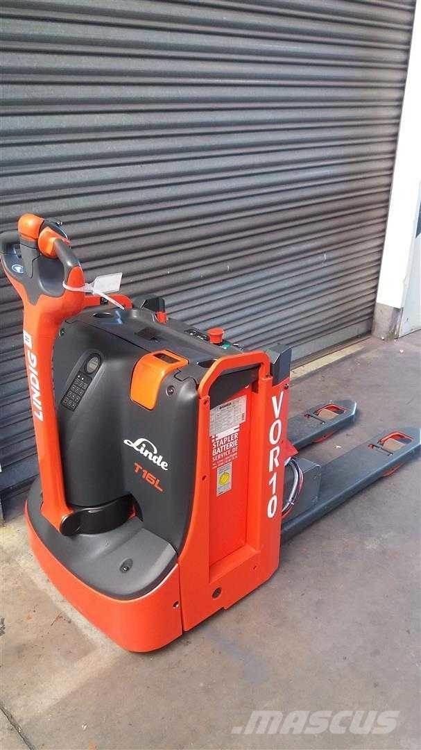Linde T16L Παλετοφόρα πεζού χειριστή με ιστό