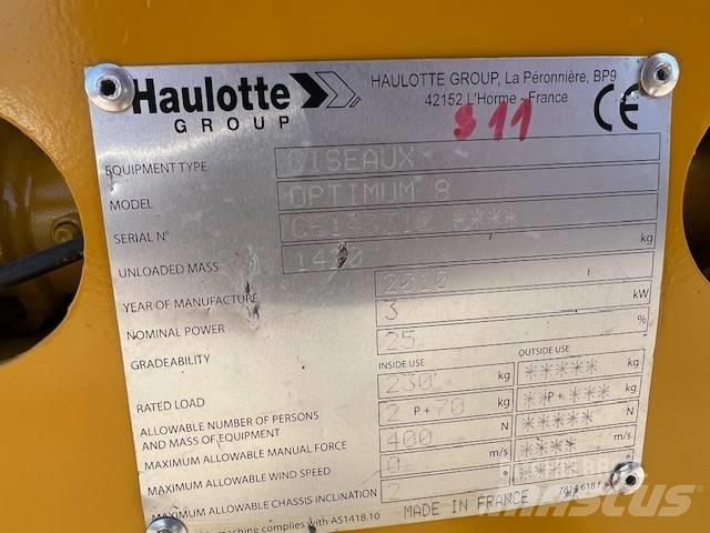 Haulotte Optimum  8 Ανυψωτήρες ψαλιδωτής άρθρωσης