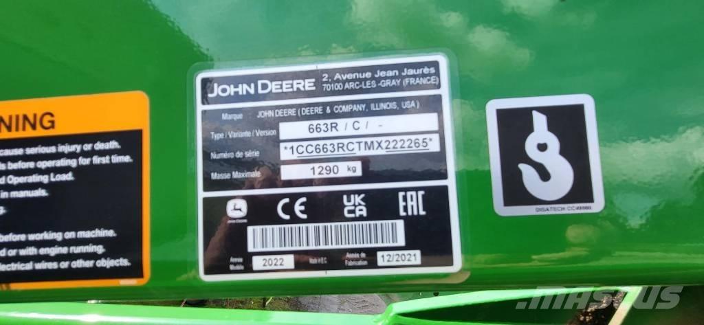 John Deere 663 R Εξαρτήματα εμπρόσθιων φορτωτών