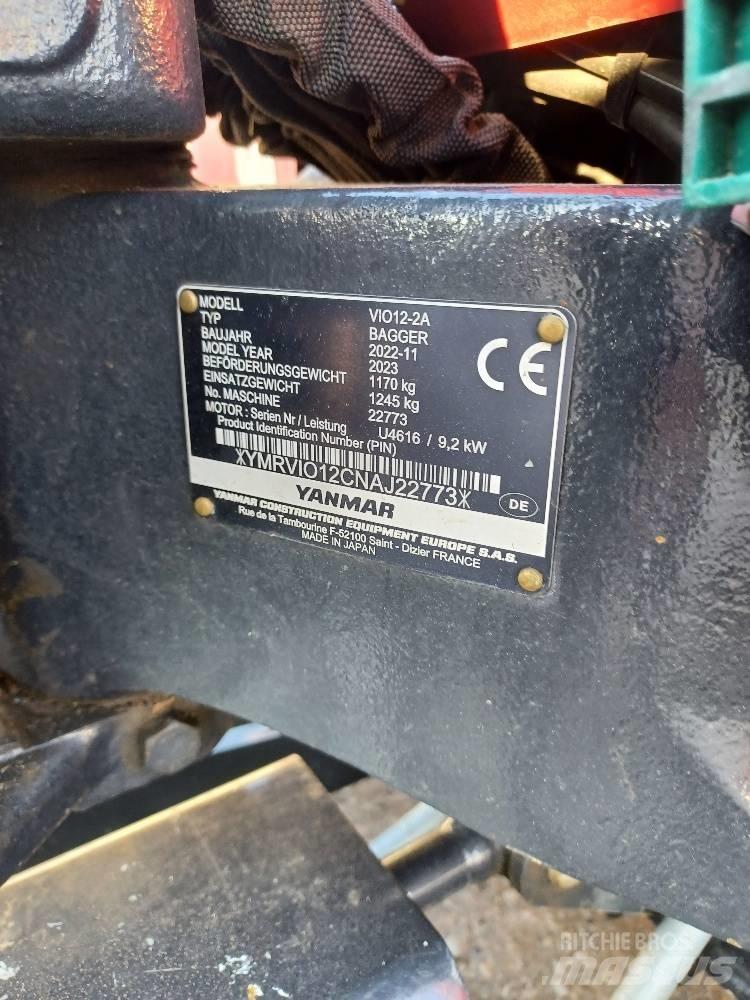 Yanmar VIO12-2A Εκσκαφάκι (διαβολάκι) < 7t