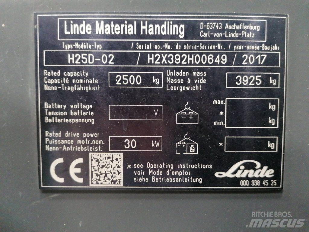 Linde H25D-02 Πετρελαιοκίνητα Κλαρκ