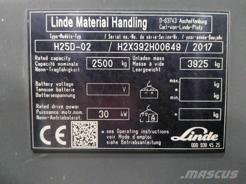 Linde H25D-02 Πετρελαιοκίνητα Κλαρκ