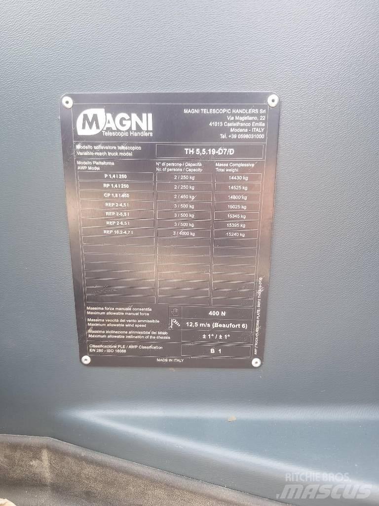 Magni TH 5.5 19 P Τηλεσκοπικοί ανυψωτές