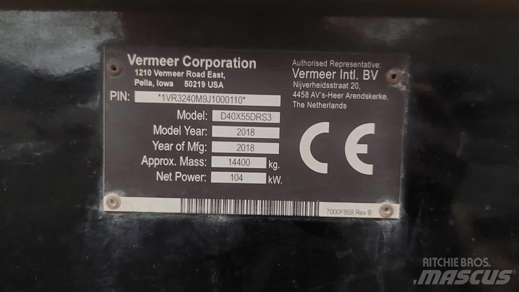 Vermeer D40x55DR S3 Εξοπλισμός οριζόντιων διατρήσεων