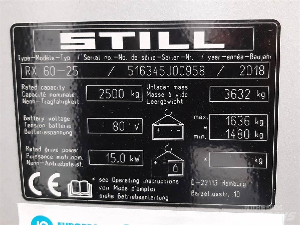 Still RX60 25 Ηλεκτρικά περονοφόρα ανυψωτικά κλαρκ