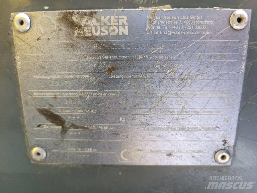 Wacker Neuson EZ17e Εκσκαφείς με ερπύστριες