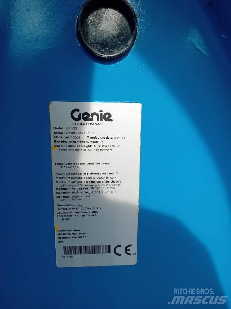 Genie Z 34/22 N Ανυψωτήρες με αρθρωτό βραχίονα