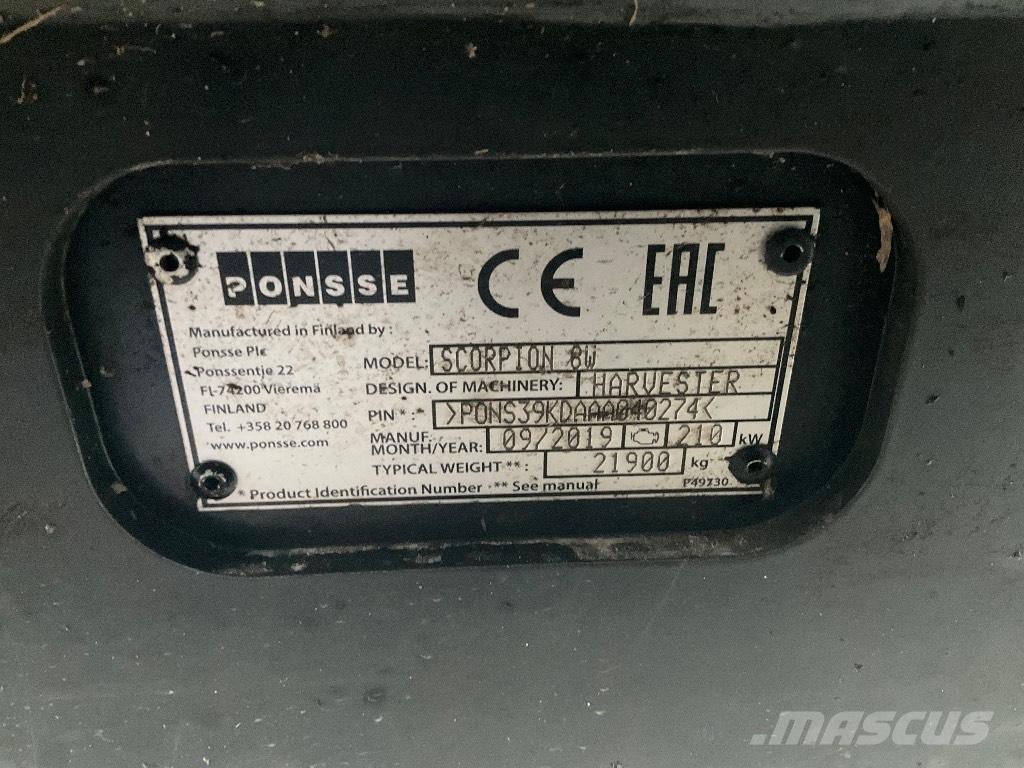 Ponsse Scorpion Θεριζοαλωνιστικές μηχανές