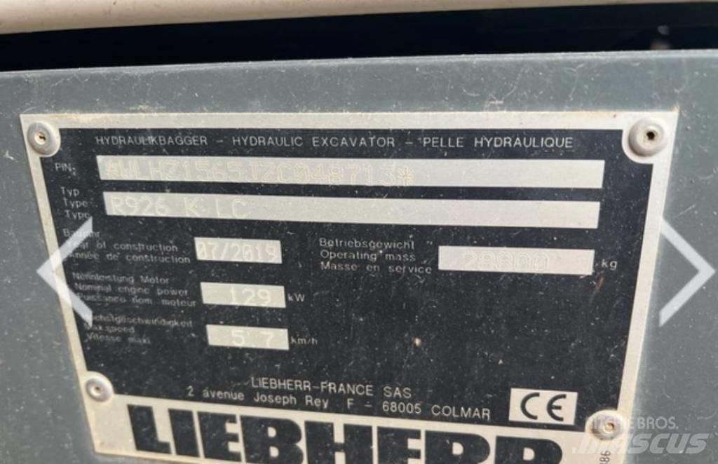 Liebherr R 926 KLC Εκσκαφείς με ερπύστριες
