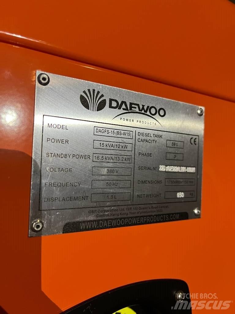 Daewoo Dagfs15-15 Γεννήτριες ντίζελ