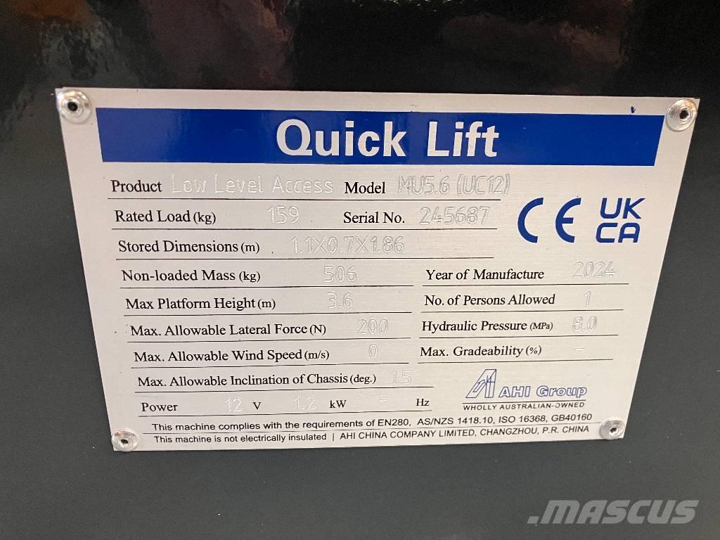 HAULOTTE MOVE UP 5.6 Ανυψωτήρες με κατακόρυφους πυλώνες