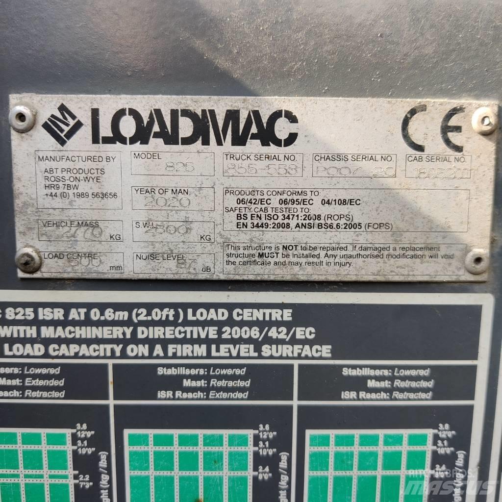  Loadmac 825 Περονοφόρα ανυψωτικά αναρτημένα σε φορτηγά