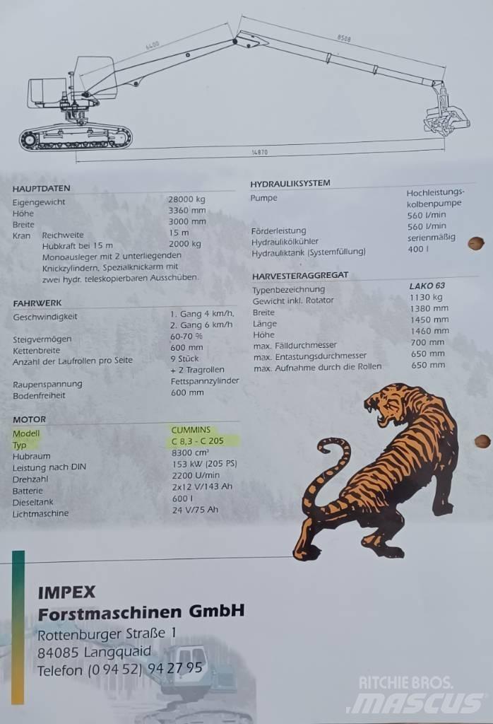 Impex Königstiger Θεριζοαλωνιστικές μηχανές