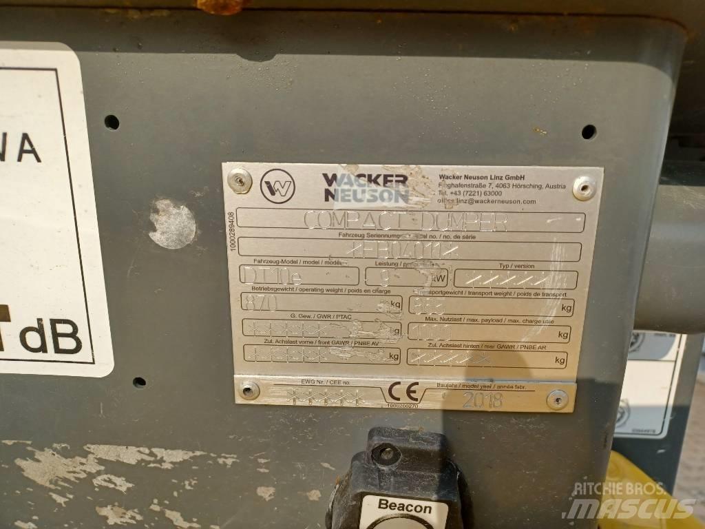 Wacker Neuson DT10e Ερπυστριοφόρα Dumpers - Ντάμπερ