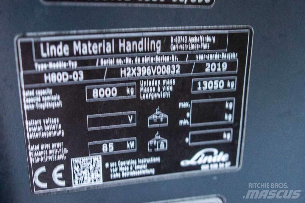 Linde H 80 D-03 Πετρελαιοκίνητα Κλαρκ