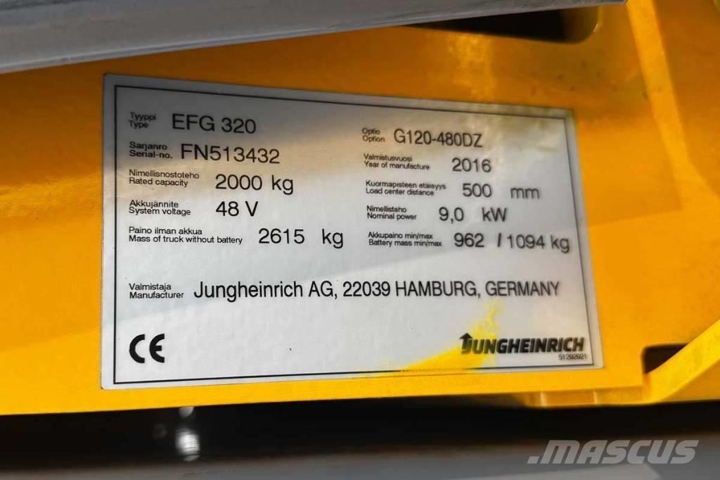 Jungheinrich EFG 320 Ηλεκτρικά περονοφόρα ανυψωτικά κλαρκ