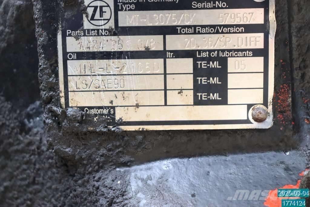 Huddig 1160 Άξονες