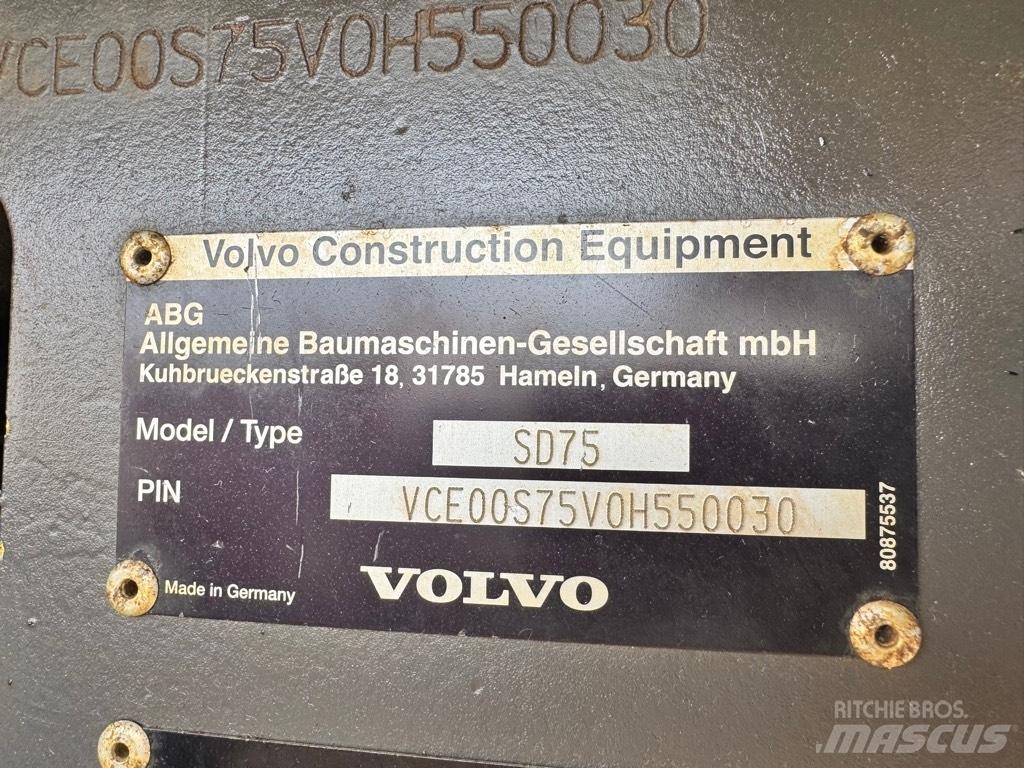 Volvo SD 75 Οδοστρωτήρες μονού κυλίνδρου