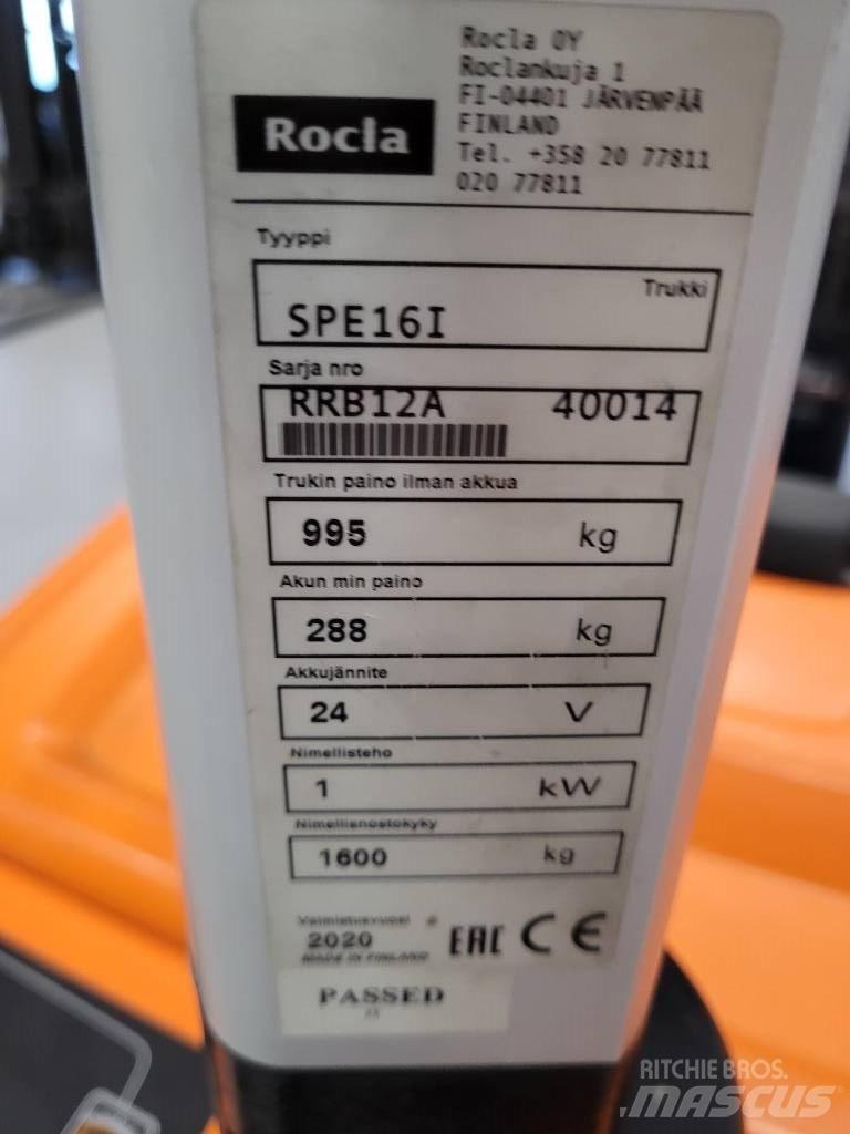 Rocla SPE16i Ηλεκτρικά παλετοφόρα με ιστό
