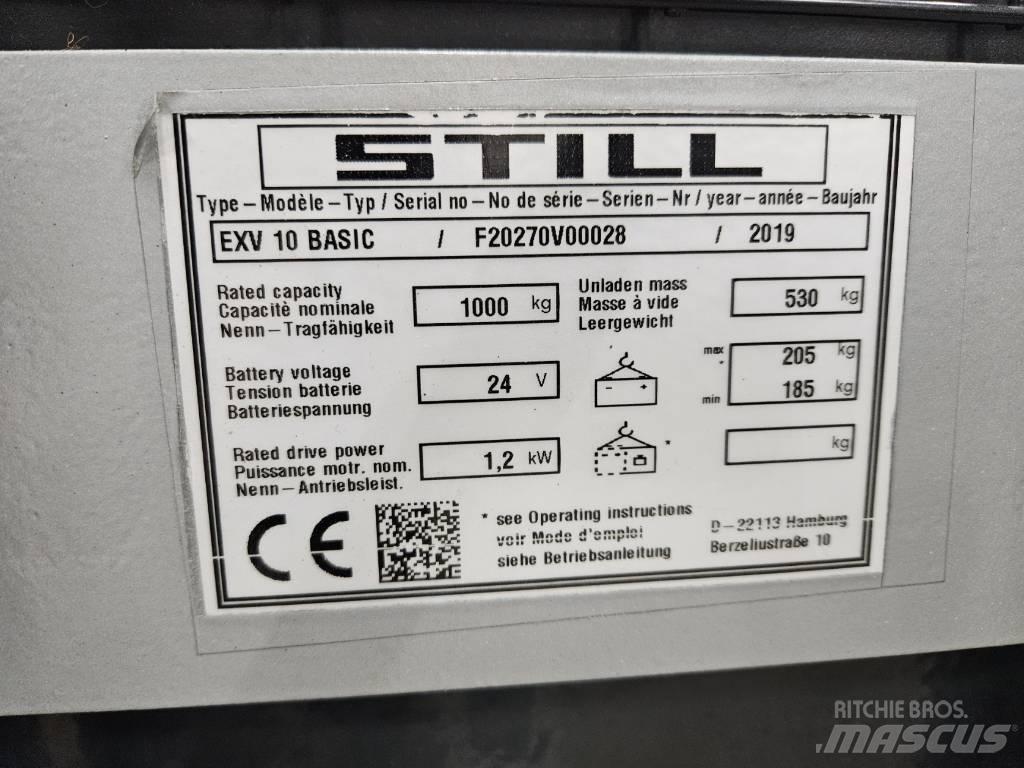 Still EVX 10 Basic Παλετοφόρα πεζού χειριστή με ιστό