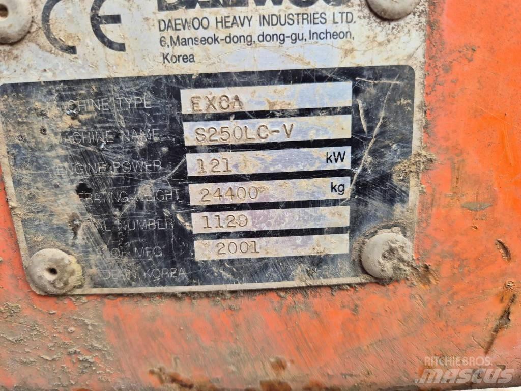 Daewoo S250 Εκσκαφείς με ερπύστριες