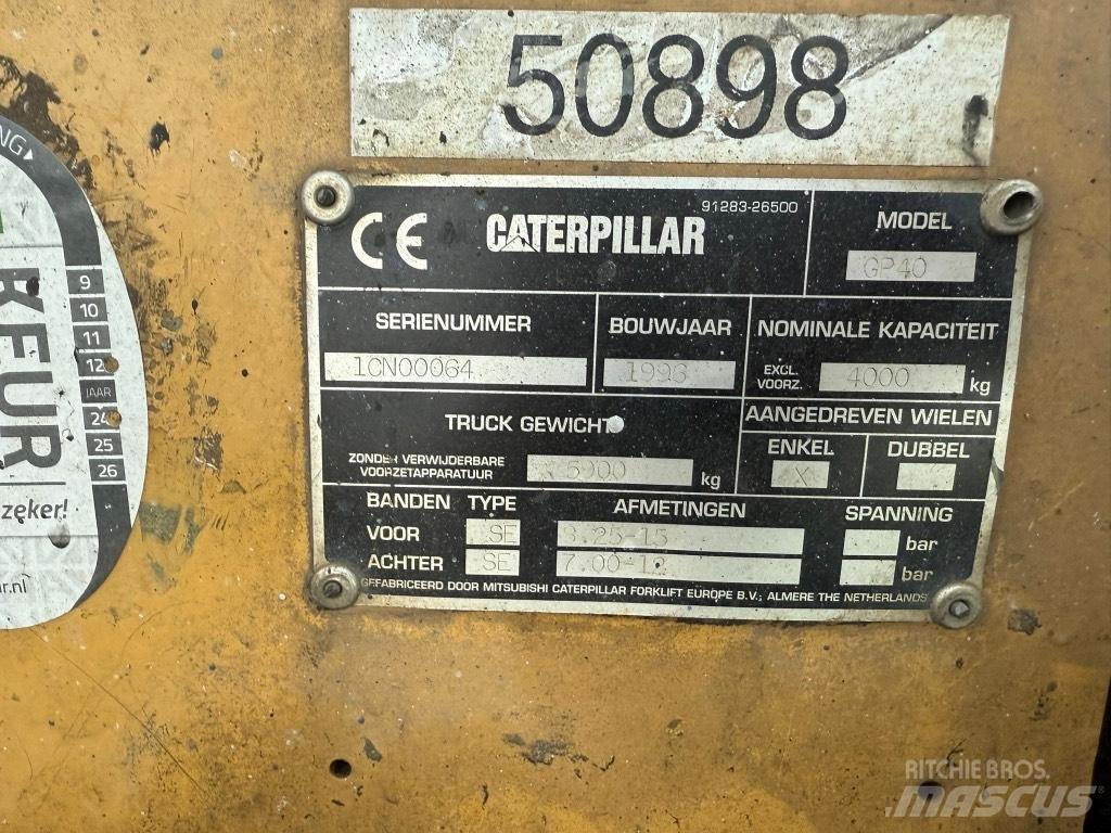 CAT GP 40 Περονοφόρα ανυψωτικά κλαρκ με φυσικό αέριο LPG