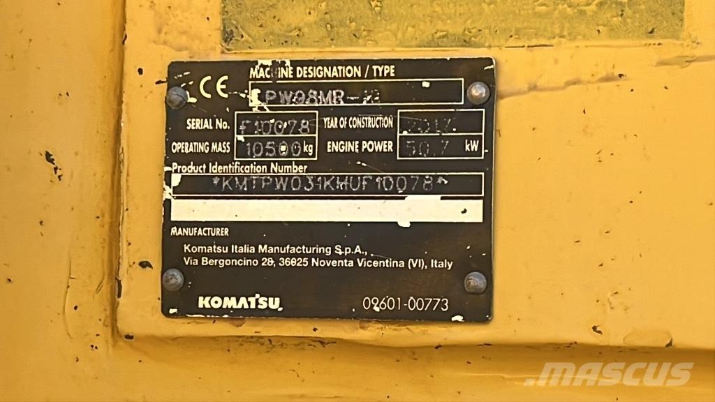 Komatsu PW 98 MR Εκσκαφείς με τροχούς - λάστιχα