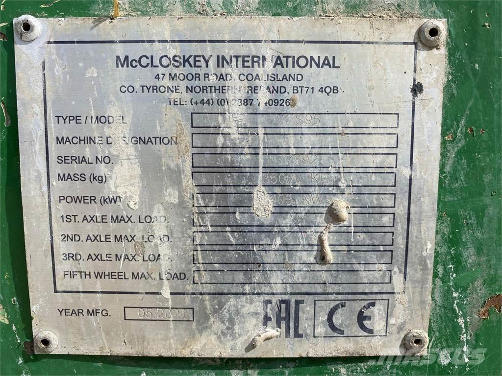 McCloskey VTS95 Κινητοί σπαστήρες