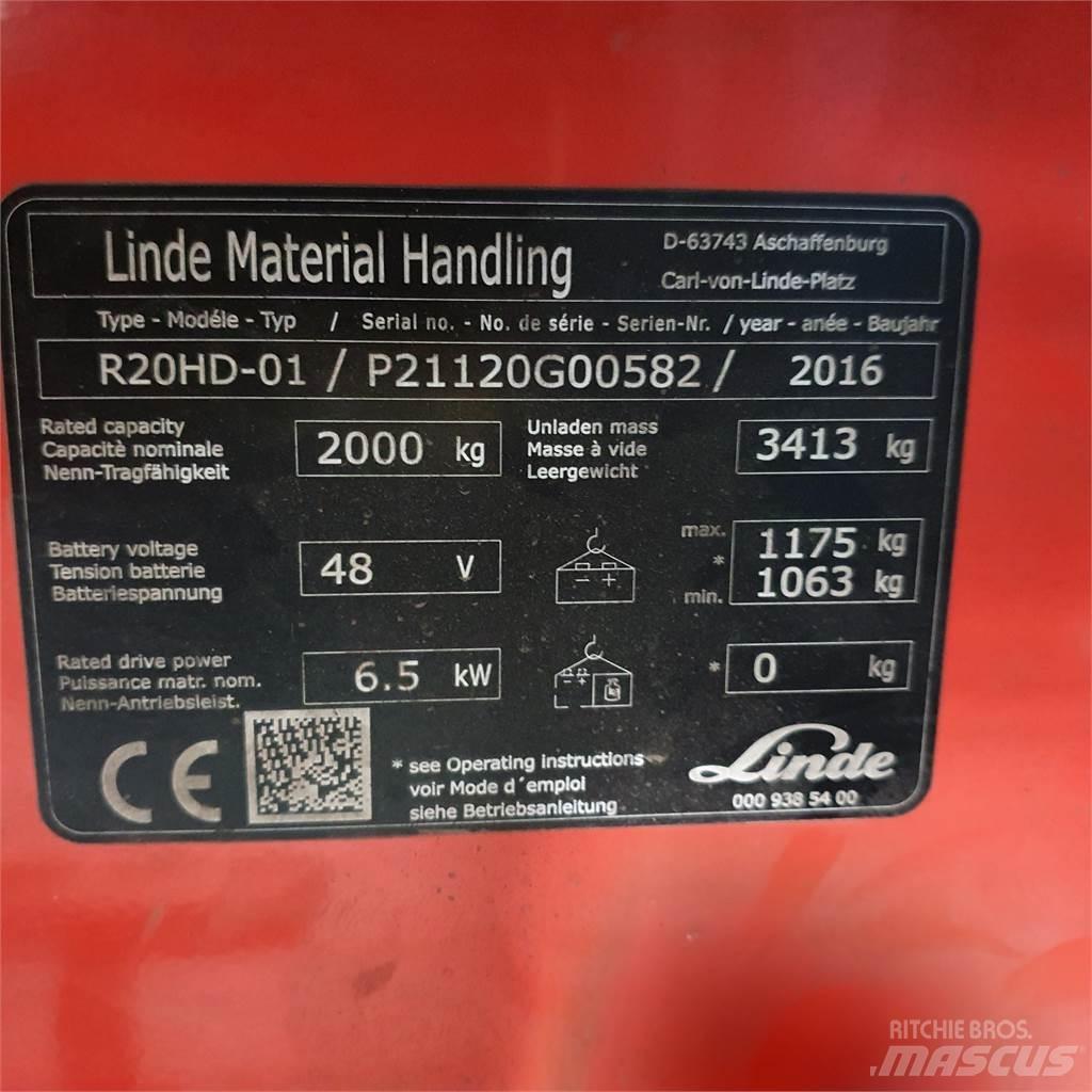 Linde R20HD Ανυψωτικά στενών δρόμων