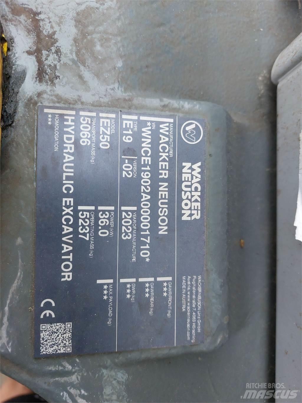 Wacker Neuson EZ50 Εκσκαφείς με ερπύστριες