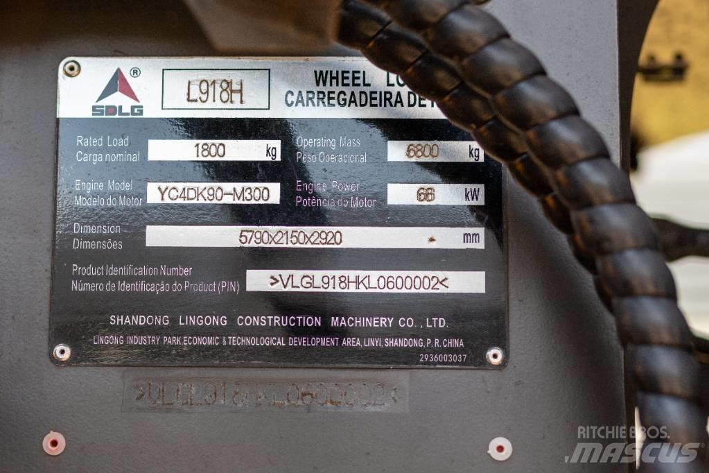 SDLG 918H Φορτωτές με λάστιχα (Τροχοφόροι)