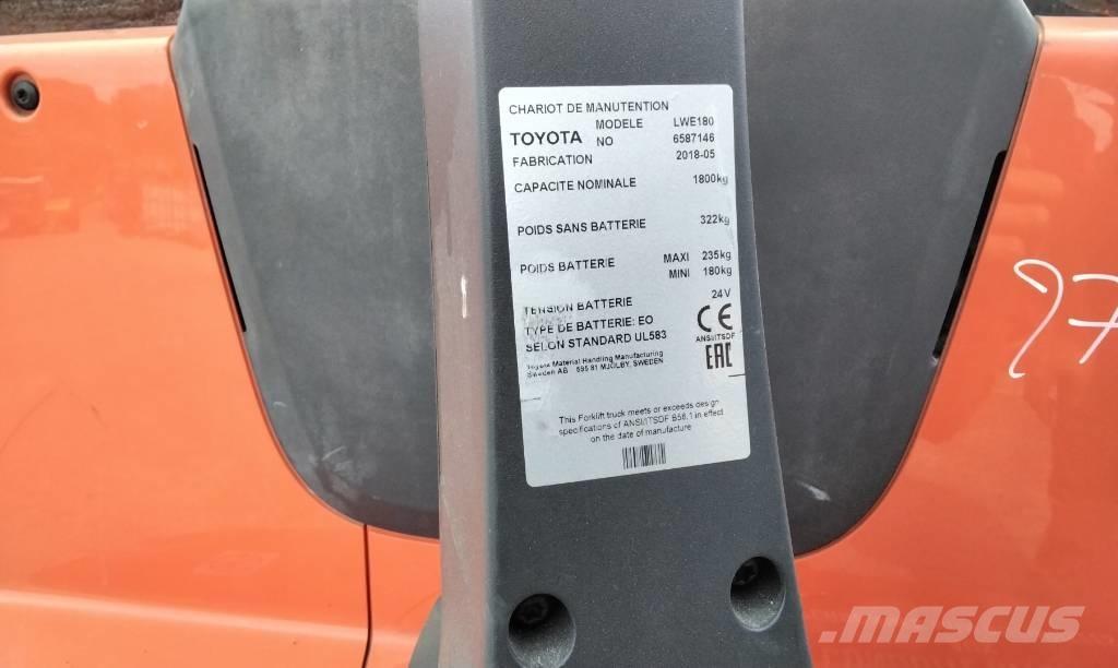 Toyota LWE 180 Χειροκίνητο περονοφόρο ανυψωτικό