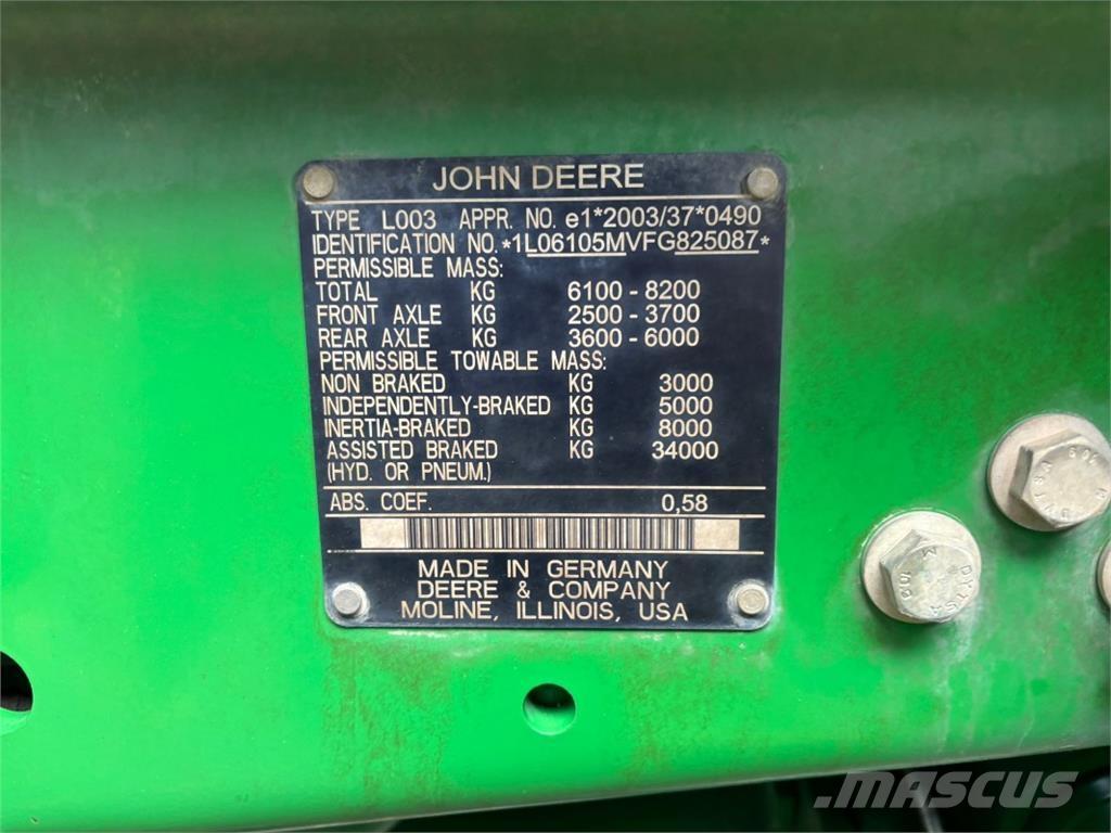 John Deere 6105M Τρακτέρ