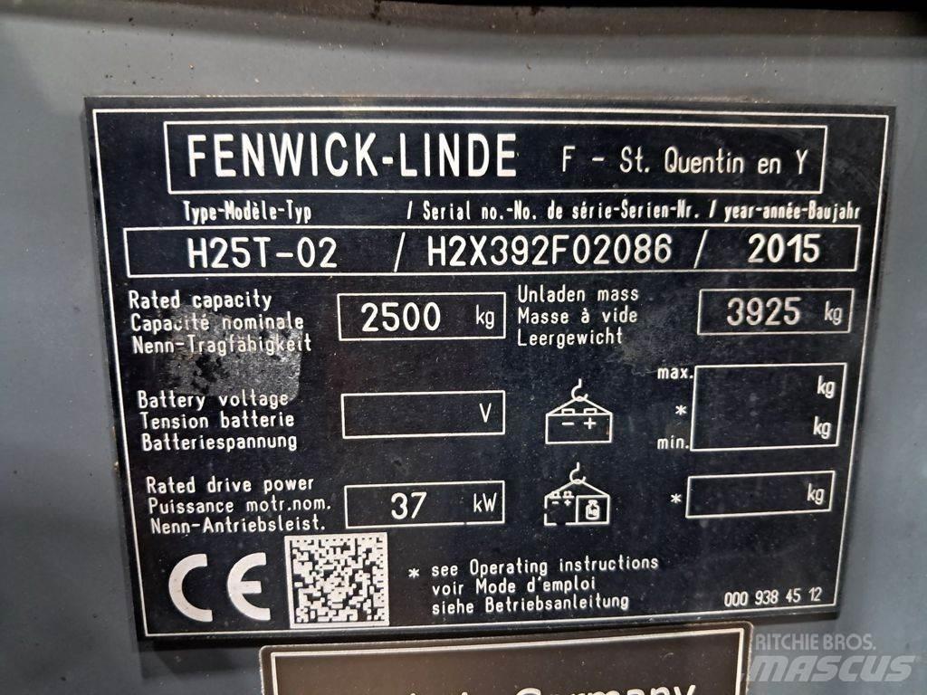 Linde H25T-02 Περονοφόρα ανυψωτικά κλαρκ με φυσικό αέριο LPG