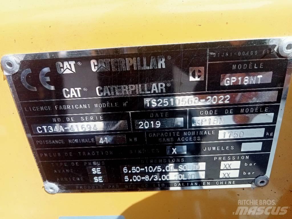 CAT GP 18 NT Περονοφόρα ανυψωτικά κλαρκ με φυσικό αέριο LPG
