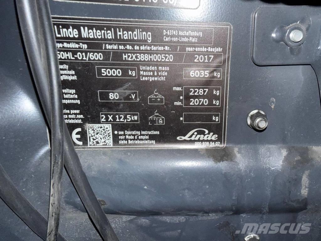 Linde E 50-02 Ηλεκτρικά περονοφόρα ανυψωτικά κλαρκ