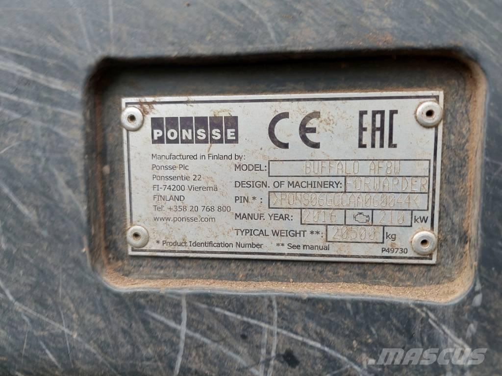 Ponsse BUFFALO AF 8W Μεταφορείς ξυλείας