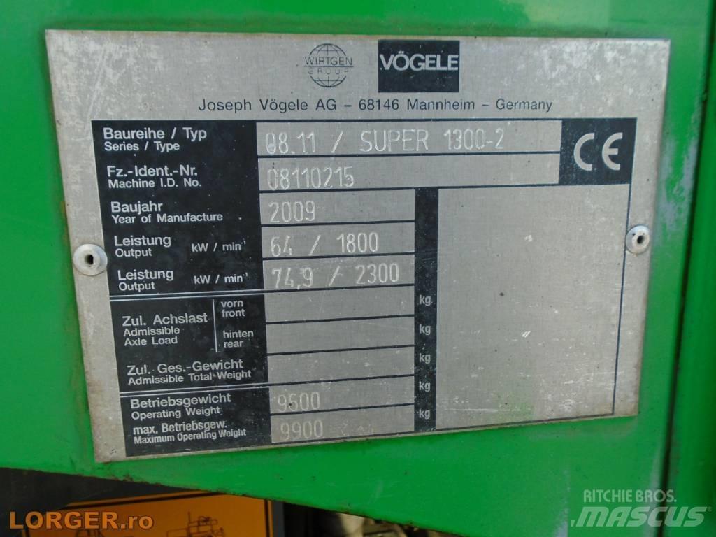 Vögele Super 1300-2 Επίστρωση ασφάλτου