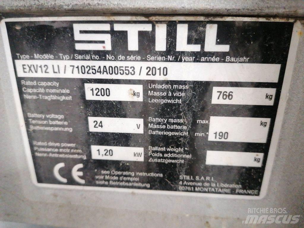 Still EXV12LI Παλετοφόρα πεζού χειριστή με ιστό