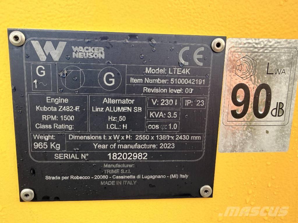 Wacker Neuson LTE4 K Πύργοι προβολέων